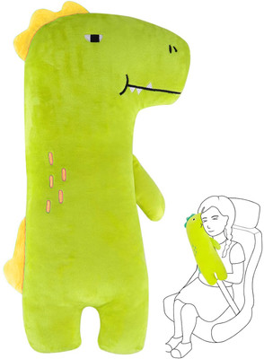 Synlark Pillow Microfibre Animals Travel Pillow Pack of 1(Green)