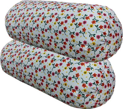 Rolling Animal Microfibre Bolster Pack of 2 Geometric Lauxary(Multicolor)