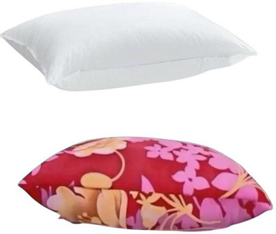 SOFT SNOOZE New Slpping Pillow28 Microfibre Solid Sleeping Pillow Pack of 2(Multicolor)