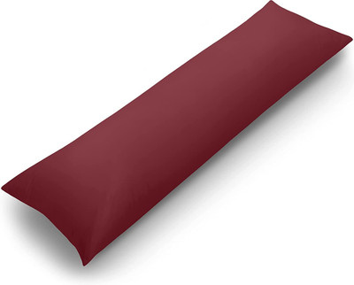 Slatters Be Royal Store Polyester Fibre Solid Body Pillow Pack of 1(Maroon)