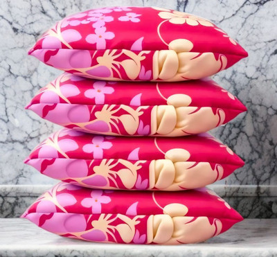Urmila Creation Cotton Sleeping Pillow Pack of 4 Solid LUXURY(Pink)