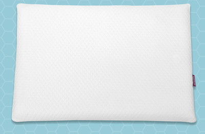 araami Memory Foam Orthopedic Bed Pillow for Sleeping Thin Bed Pillow Memory Foam Solid Sleeping Pillow Pack of 1(White)