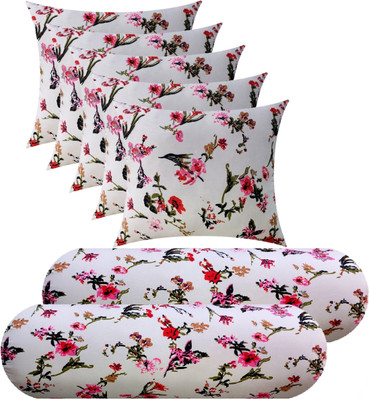 Changers Microfibre Bolster Pack of 7 Floral(White)