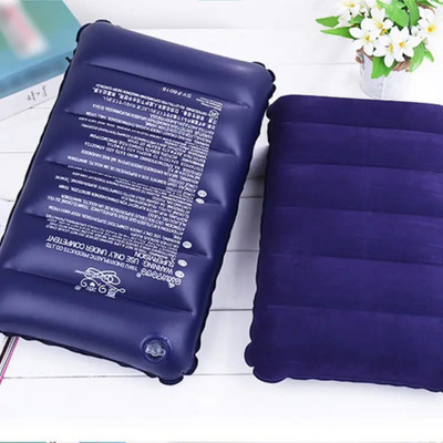 Naosucura Air Travel Pillow Pack of 1 Solid NaosuCura Nap Zone(Blue)