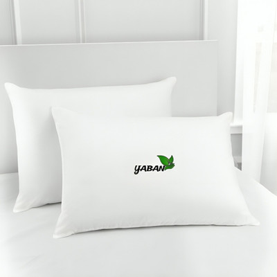 YABAN LUXURY Microfibre Solid Sleeping Pillow Pack of 2(White)