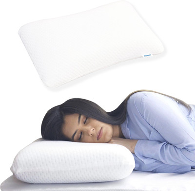 Paramount Memory Foam Solid Sleeping Pillow Pack of 1(White)