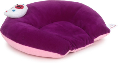 KUKRAILA Mustard Seeds Baby Pillow Pack of 1 Solid Mustard Seeds Toons & Characters Baby Pillow(Purple)