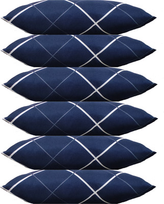 GKM Microfibre Solid Sleeping Pillow Pack of 6(Multicolor)