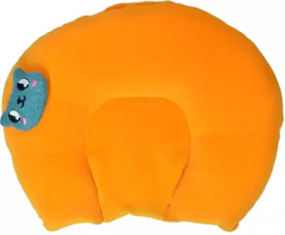 Ducudu Microfibre Animals Baby Pillow Pack of 1(Orange)