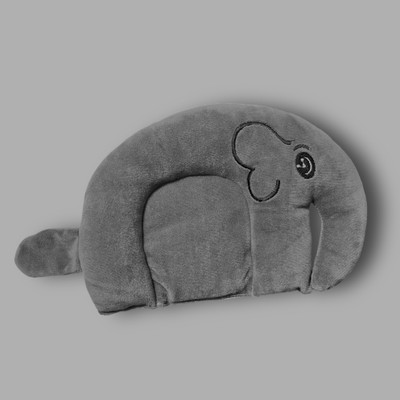 Smallsteps Mustard Seeds Animals Baby Pillow Pack of 1(Grey)
