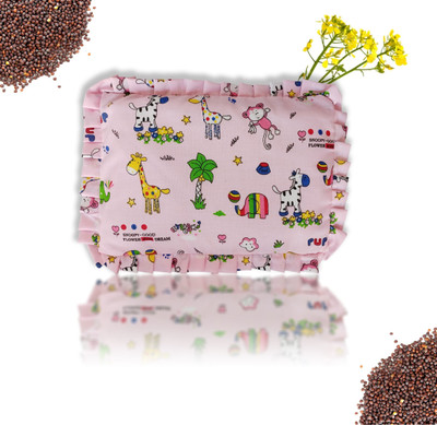 Hellobear Mustard Seeds Baby Pillow Pack of 1 Animals 2023(Pink)