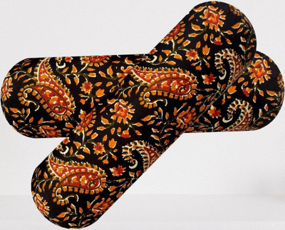 KIXTA Microfibre Bolster Pack of 2 Solid(Multicolor)