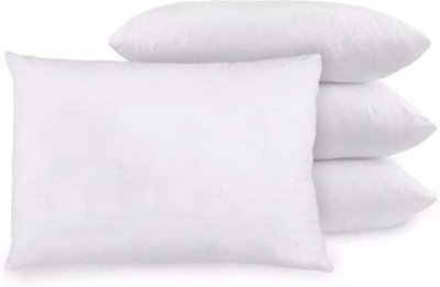 ROYALREOX Microfibre Sleeping Pillow Pack of 4 Solid(White)