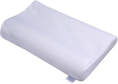 Sleepsia Orthopedic Memory Foam Pillow for Neck & Shoulder Support Memory Foam Solid Orthopaedic Pillow Pack of 1(White)