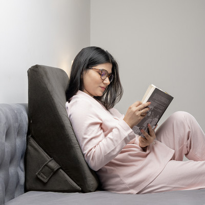 Wakefit Memory Foam Orthopaedic Pillow Pack of 1 Solid(Charcoal Grey)