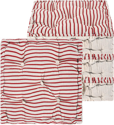 KUBER INDUSTRIES Microfibre Abstract Chair Pad Pack of 4(Maroon)