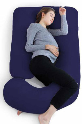 preferido pregnancy pillow Microfibre Solid Pregnancy Pillow Pack of 1(Dark Blue)