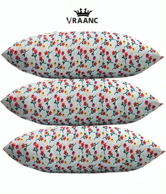 vraanc Luxury Microfibre Abstract, Floral Sleeping Pillow Pack of 3(PRINT)