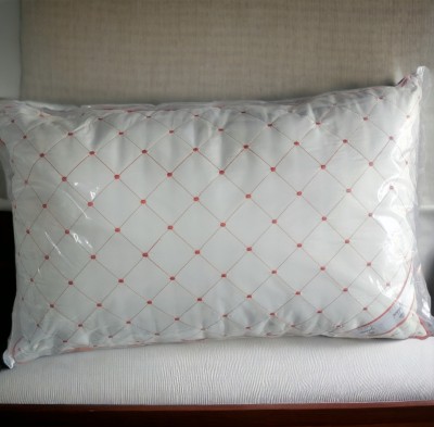 New merath handloom Microfibre Smiley Sleeping Pillow Pack of 2(White)