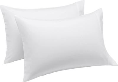LIPONOS Polyester Fibre Sleeping Pillow Pack of 2 Solid LUXURY(White)
