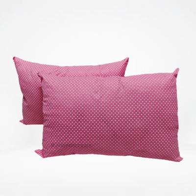 RJ IMPORTERS 16 x 24 Inches Microfibre Abstract Sleeping Pillow Pack of 2(Pink)