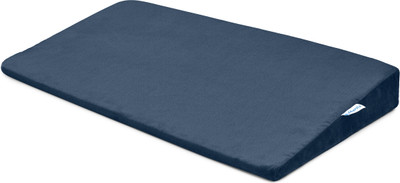 Cherilo Full Size Elevated Wedge Pillow for Baby Crib & Mattress, Memory Foam Solid Baby Pillow Pack of 1(Navy Blue)
