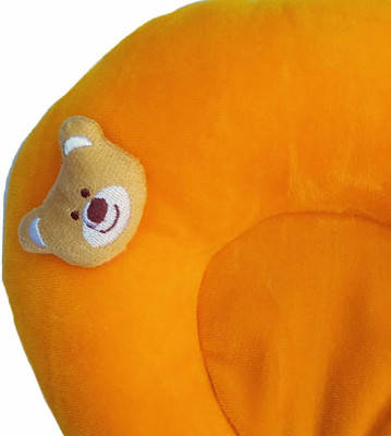 MARQUEONN Mustard Seeds Solid Sleeping Pillow Pack of 1(Yellow)