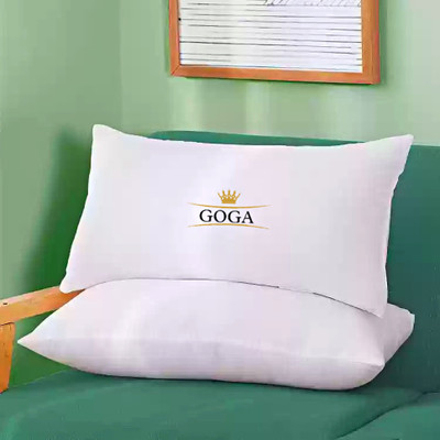 GOGA LUXURY Cotton Solid Sleeping Pillow Pack of 2(White)