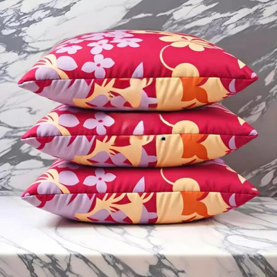 Regnar Microfibre Sleeping Pillow Pack of 3 Solid(Multicolor)