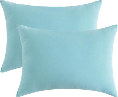 Snooze Bliss 13x18 small pillow for Pets, Neck Soft Machine Washable Small Pillows Polyester Fibre Solid Sleeping Pillow Pack of 2(Sky Blue)