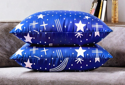 YPOLOIPO Polyester Fibre Sleeping Pillow Pack of 2 Abstract LUXURY(Blue)