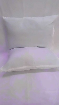 Crowning Pilow Cotton Solid Sleeping Pillow Pack of 2(White)
