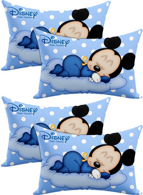 KUBER INDUSTRIES Microfibre Toons & Characters Baby Pillow Pack of 4(Blue)
