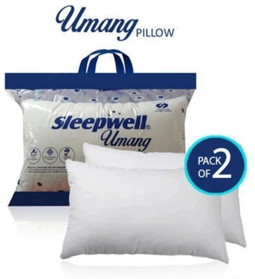 Sleepwell Microfibre Sleeping Pillow Pack of 2 Solid(White)