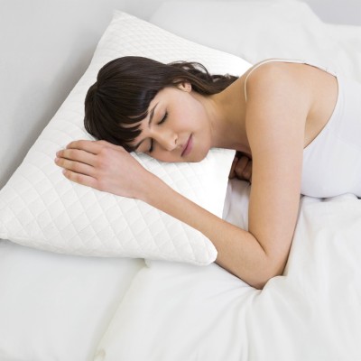 HOMEMONDE Orthopaedic Pillow Memory Foam Solid Orthopaedic Pillow Pack of 1(White)