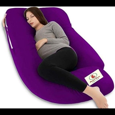 AARAV Microfibre Solid Pregnancy Pillow Pack of 1(Purple)