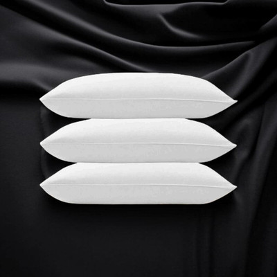 kuihome Microfibre Sleeping Pillow Pack of 3 Abstract LUXURY(White)