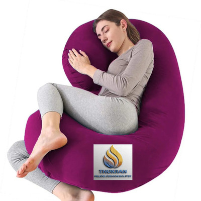 THUKRAN Microfibre Solid Pregnancy Pillow Pack of 1(WHIN)