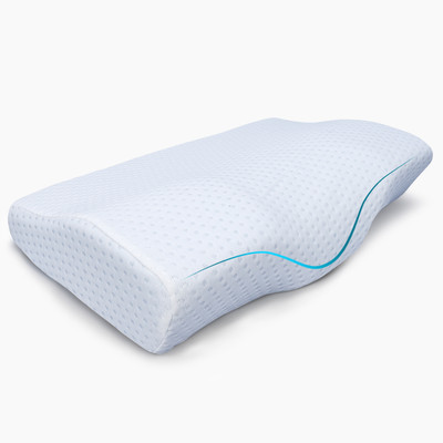 Twinkido Memory Foam Solid Sleeping Pillow Pack of 1(White)