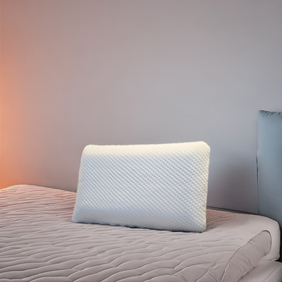 Sheer Comfort Pure Memory Foam Solid Orthopaedic Pillow Pack of 1(White)