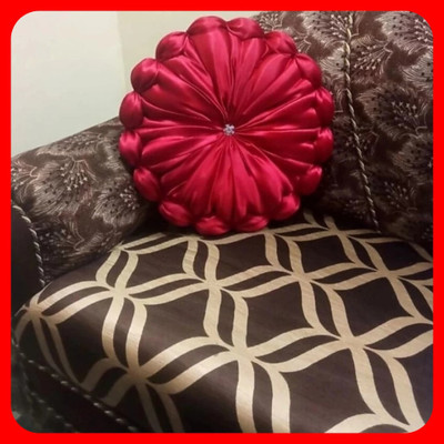GTX Microfibre Solid Cushion Pack of 1(Red)