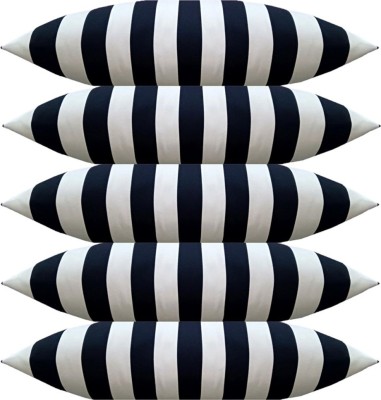 Swikon star Microfibre Stripes Sleeping Pillow Pack of 5(White)