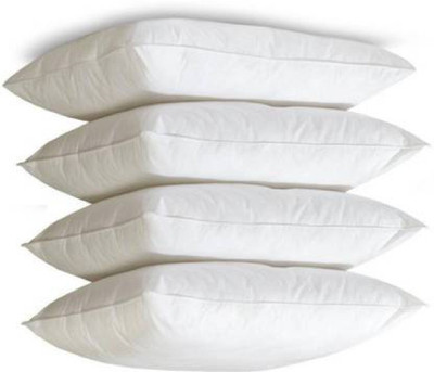 Napwing Microfibre Solid Sleeping Pillow Pack of 4(White)