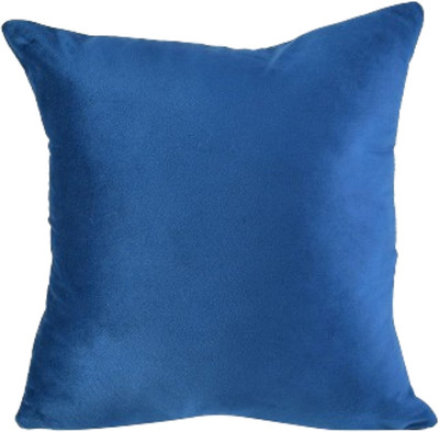 Hundur Store Polyester Fibre Solid Cushion Pack of 1(Blue)