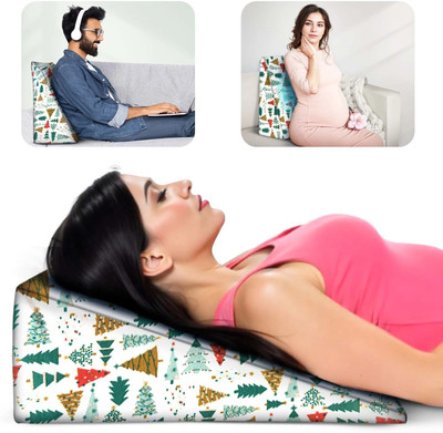 Get IT Wedge Pillow 6 In 1 Memory for Acid Reflux Back Pain for Comfortable Support Foam Nature Pregnancy Pillow Pack of 1(Christmas Tree)