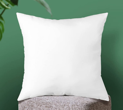 SAJAVAT HOME Sufer Soft Cushion Filler Size 12x12 Inches / 30x30 Cms | Microfibre Solid Cushion Pack of 1(White)