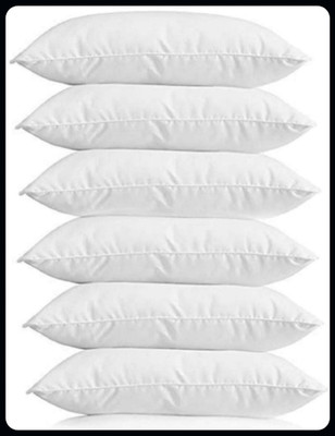 Urmila Creation Sleeping Pillow Set Of 6 Microfibre Solid Sleeping Pillow Pack of 6(White)
