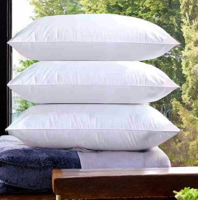 Urmila Creation Microfibre Sleeping Pillow Pack of 3 Solid LUXURY(White)