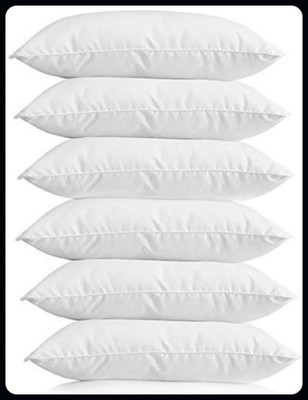 Urmila Creation Sleeping Pillow Set Of 6 Microfibre Solid Sleeping Pillow Pack of 6(White)