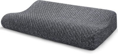 Twinkido Memory Foam Solid Sleeping Pillow Pack of 1(Large Grey)